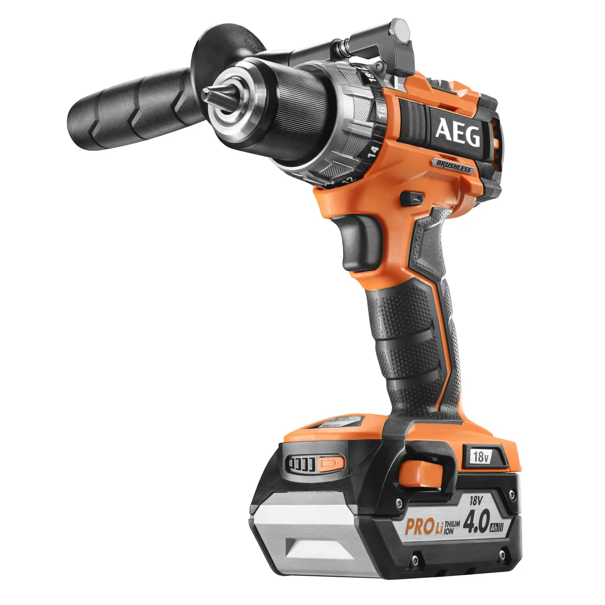 AEG BS 18C2BL 18V Akülü Matkap, stüdyo ürün fotoğrafı