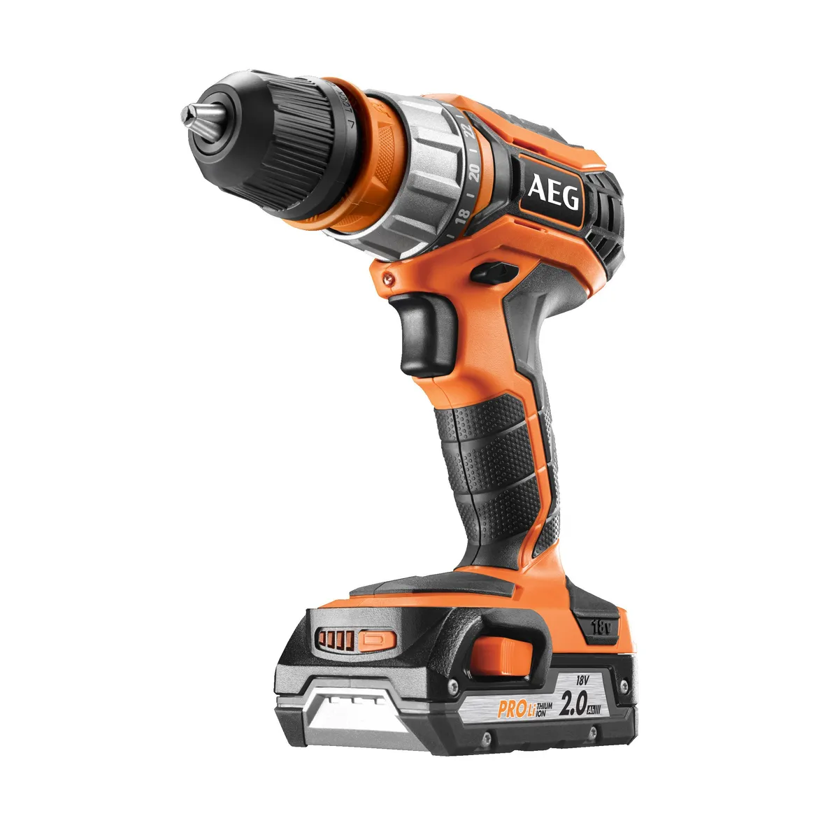 AEG BS 18C2X 18V Akülü Matkap, stüdyo ürün fotoğrafı