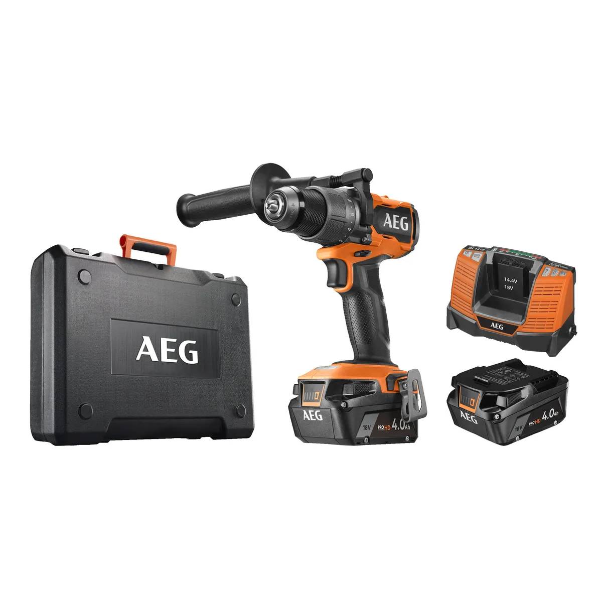 AEG BS 18C3BL 18V Akülü Matkap, stüdyo ürün fotoğrafı