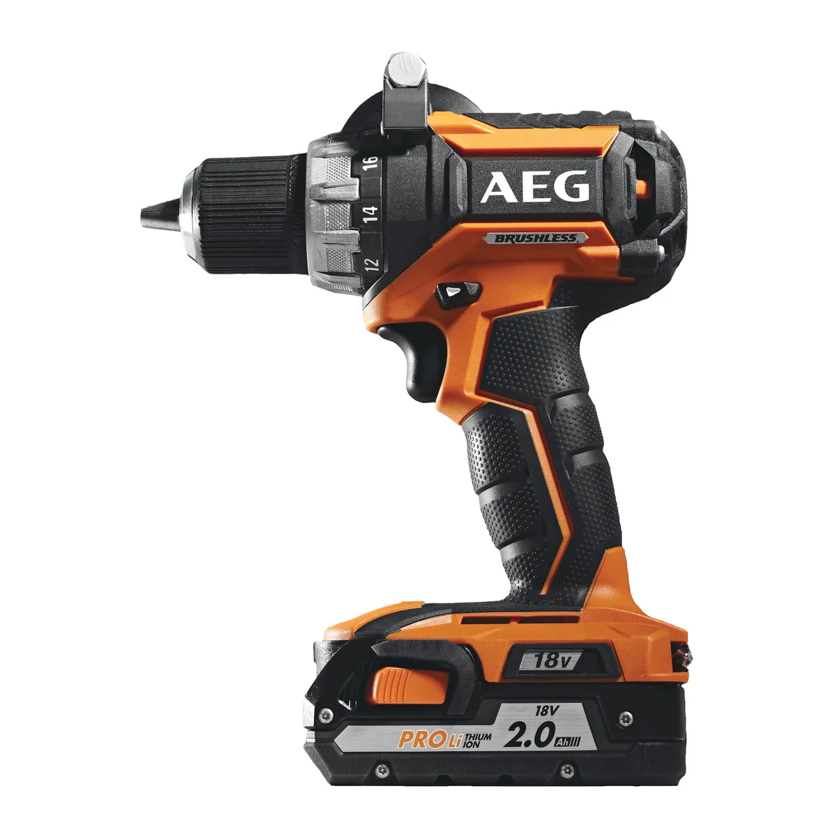 AEG BS 18CBL 18V Akülü Matkap, stüdyo ürün fotoğrafı