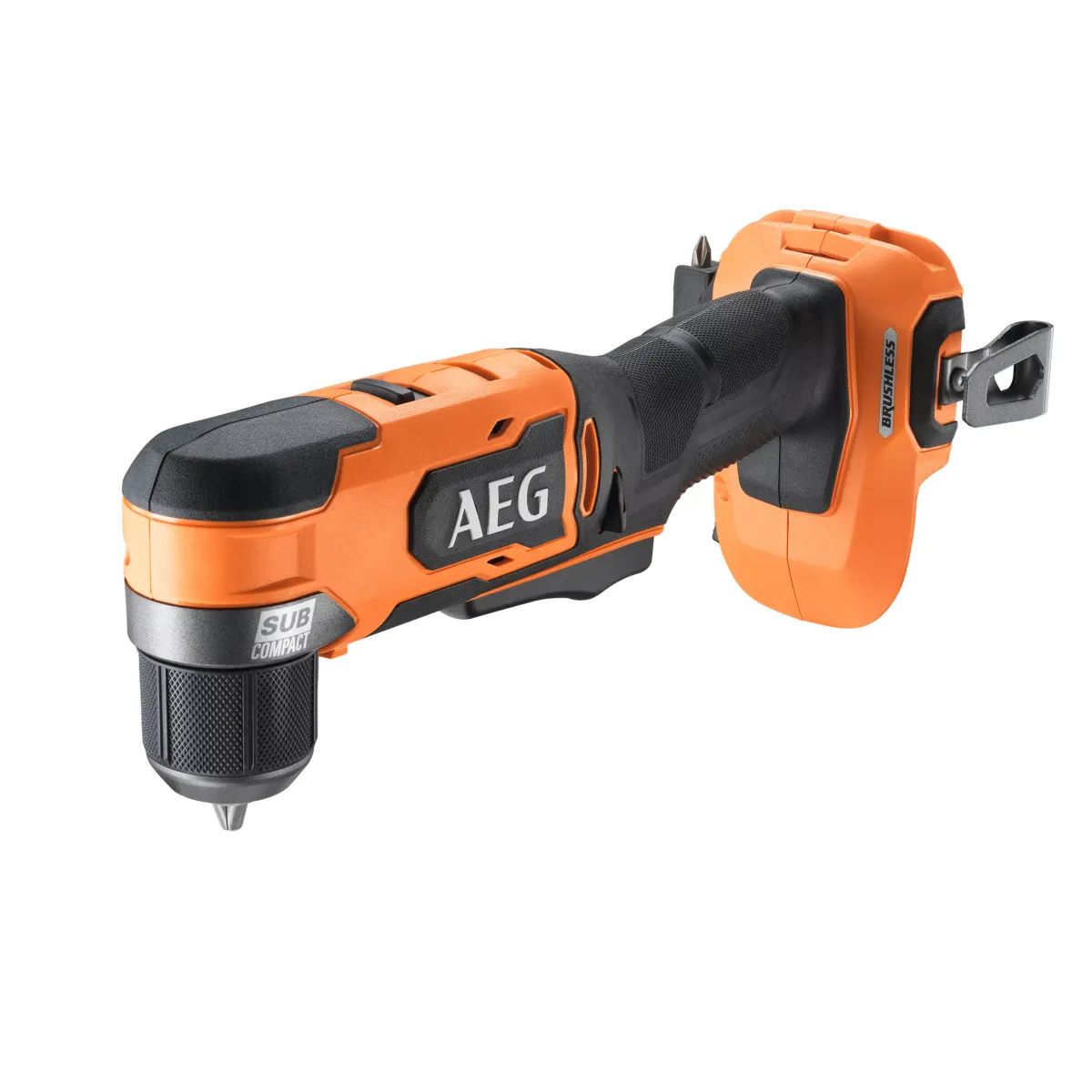 AEG BS 18SRABL 18V Akülü Açısal Matkap, stüdyo ürün fotoğrafı