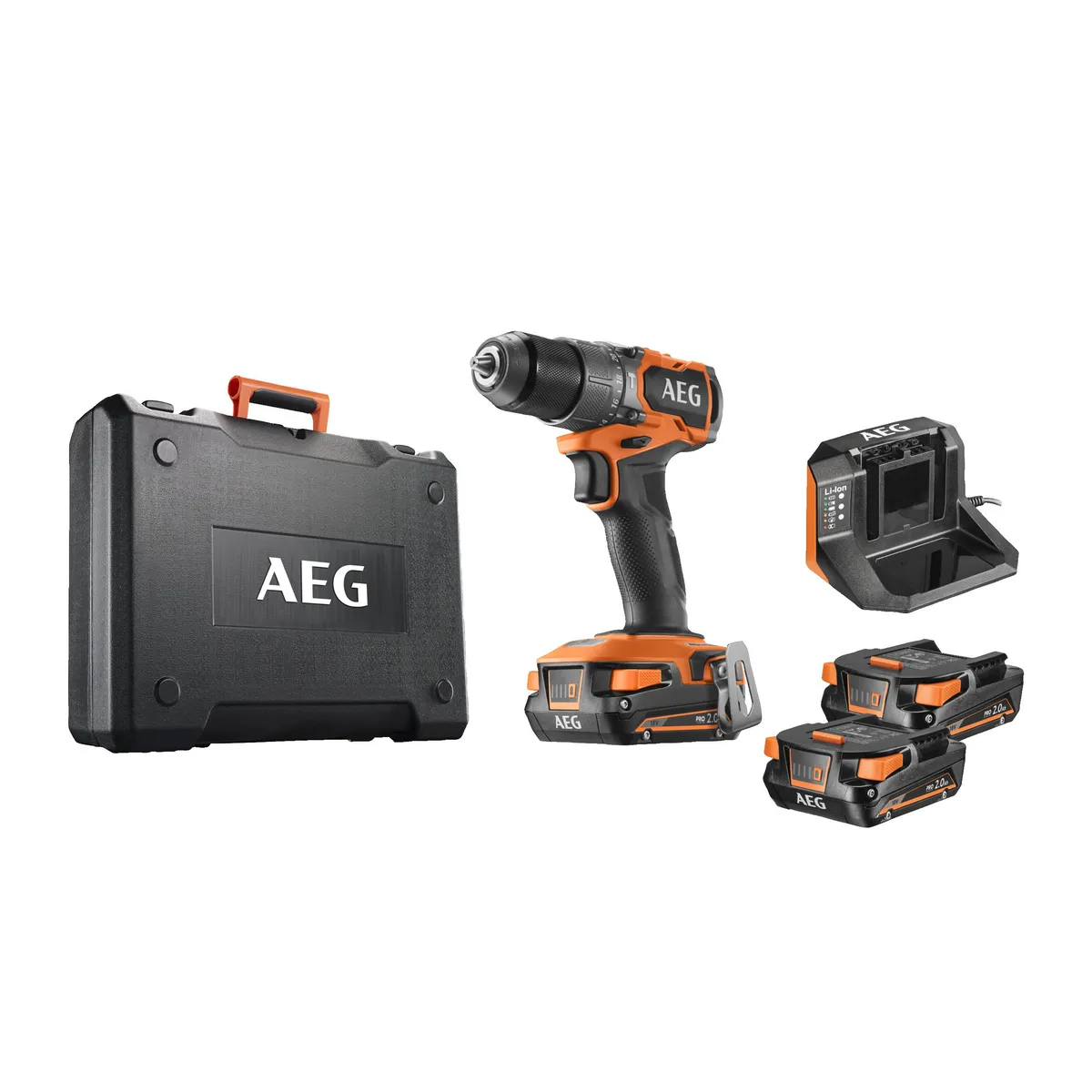 AEG BSB 18SBL2 18V Akülü Darbeli Matkap, stüdyo ürün fotoğrafı