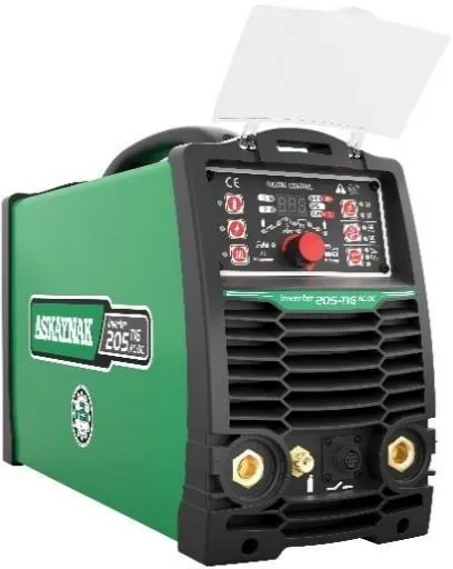 Askaynak Inverter 205 TIG AC/DC kaynak makinesi, stüdyo ürün fotoğrafı