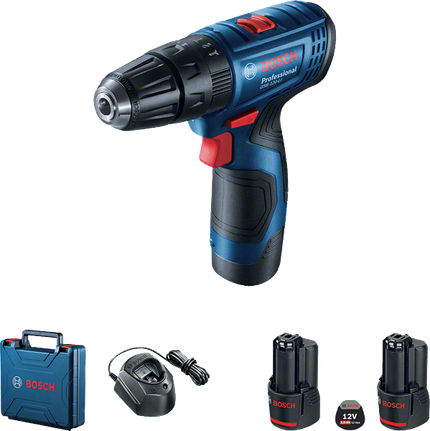 Bosch GSB 120-LI 12V darbeli matkap, stüdyo ürün fotoğrafı