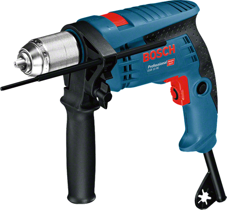 Bosch GSB 13 RE 600W darbeli matkap, stüdyo ürün fotoğrafı