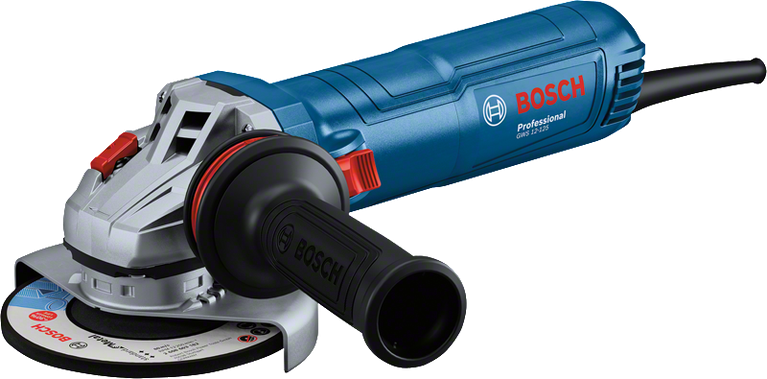 Bosch GWS 12-125 1200W 125 mm avuç taşlama, stüdyo ürün fotoğrafı