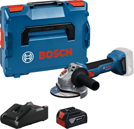 Bosch GWS 18V-8 18V 125 mm avuç taşlama, stüdyo ürün fotoğrafı