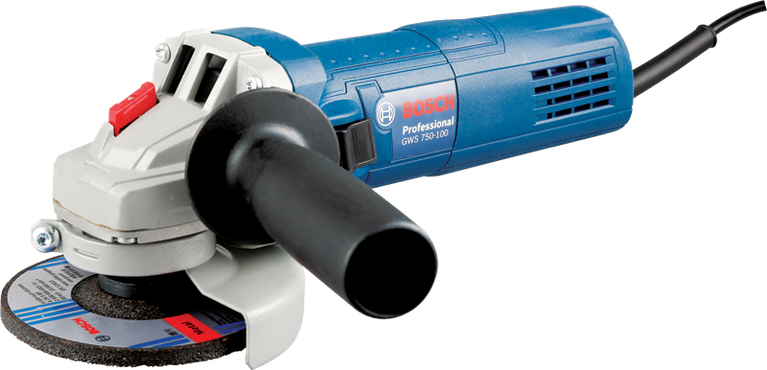 Bosch GWS 750 S 750W 115 mm avuç taşlama, stüdyo ürün fotoğrafı