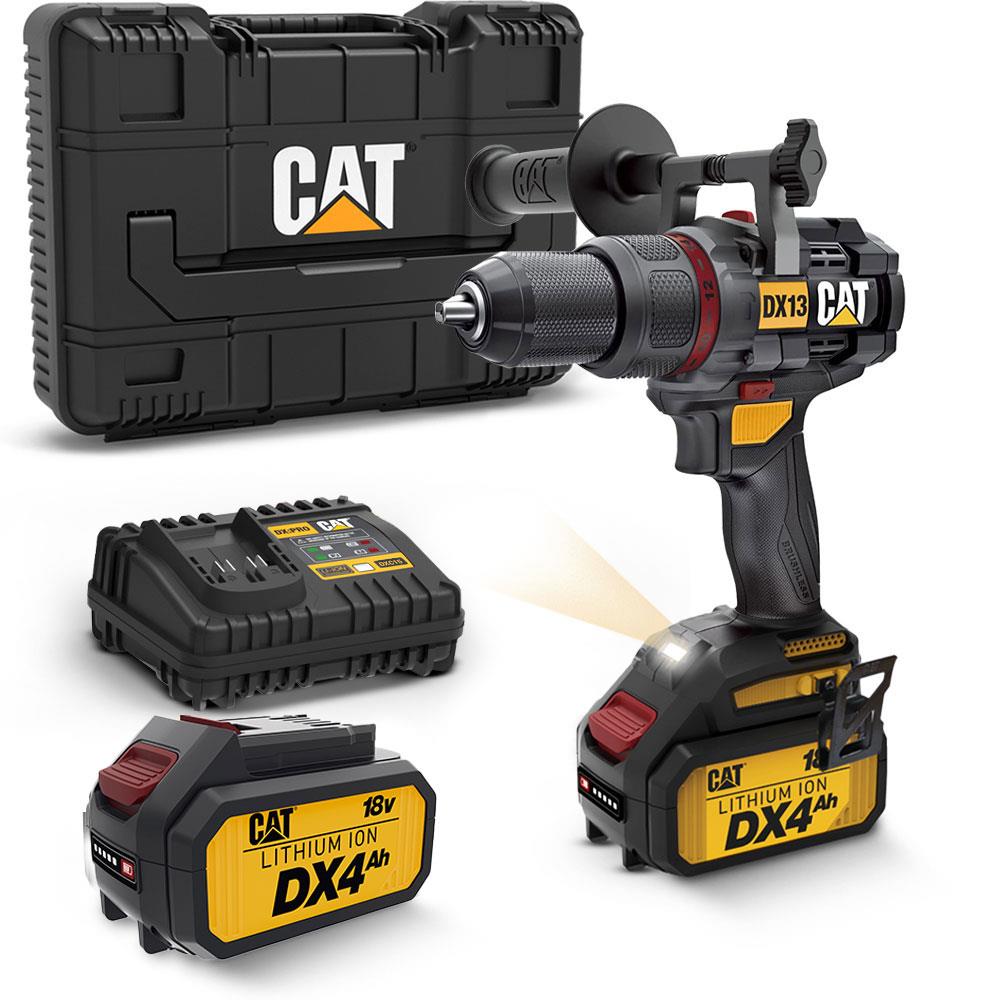 Cat DX13.1 18V Akülü Kömürsüz 80Nm Profesyonel Darbeli Matkap