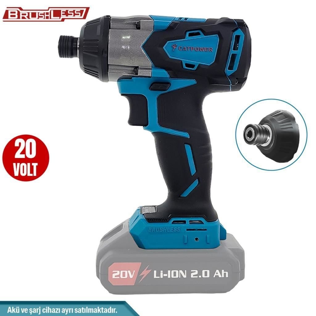 CatPower 4102 20V Akülü Kömürsüz Torklu Vidalama 280Nm 3 Kademe