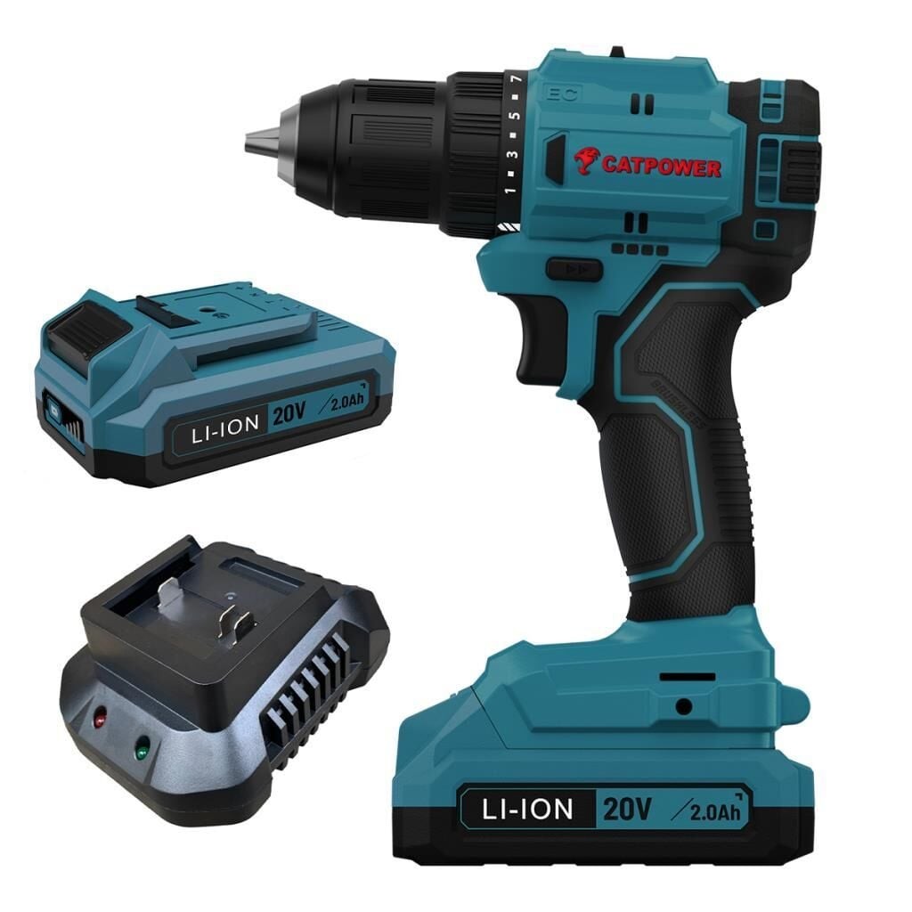 CatPower 4113 20V Akülü Darbesiz Vidalama Matkap 10mm 40Nm