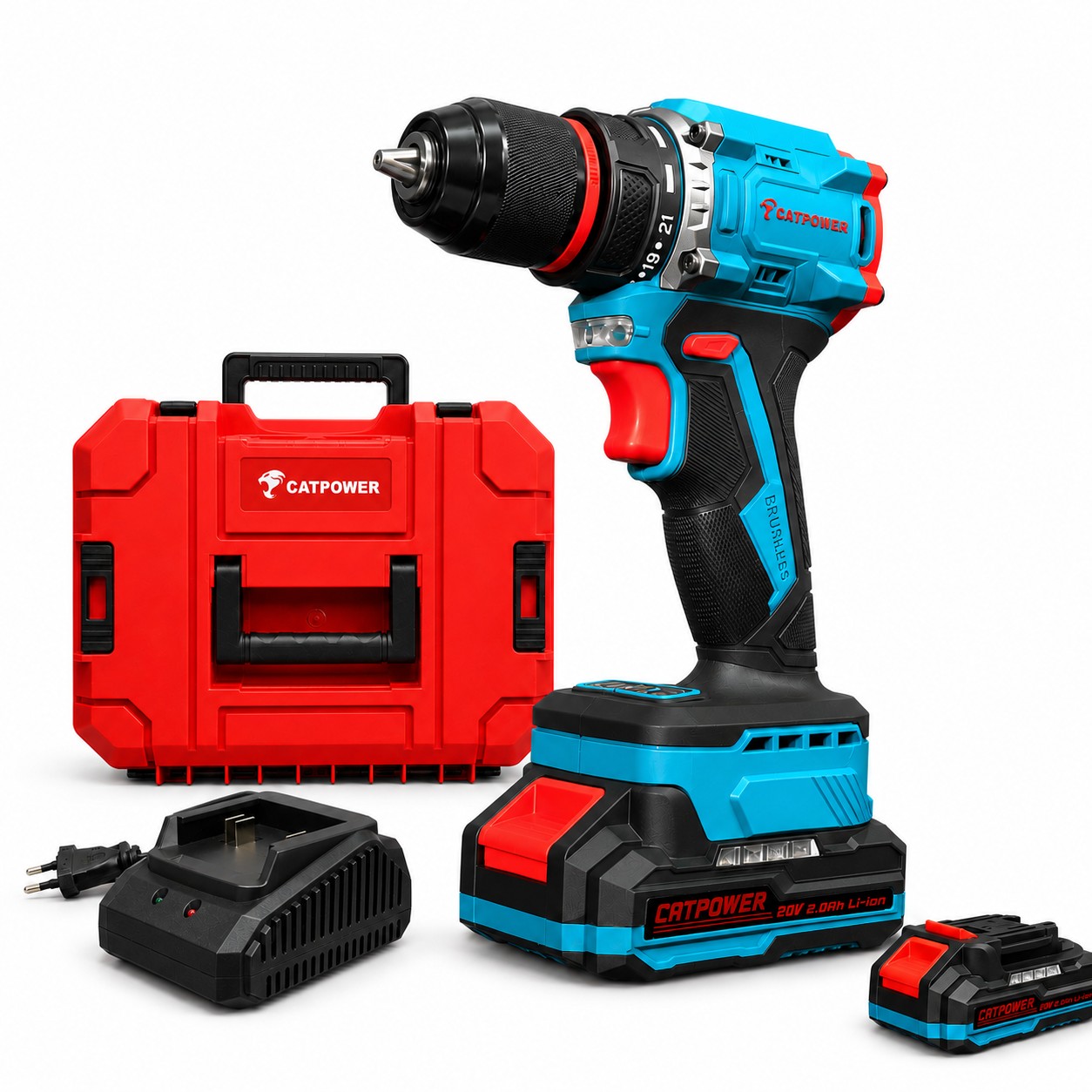CatPower E1010 20V Akülü Darbesiz Vidalama Matkap 10mm
