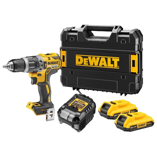 DeWalt DCD796 18V XR darbeli matkap, çift akülü kit