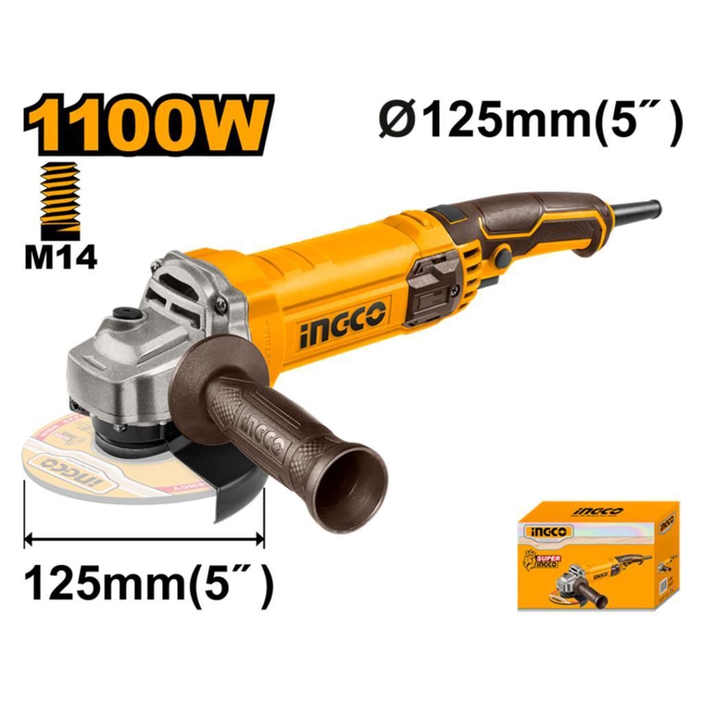Ingco AG110038 1100W Kablolu 125mm Avuç Taşlama