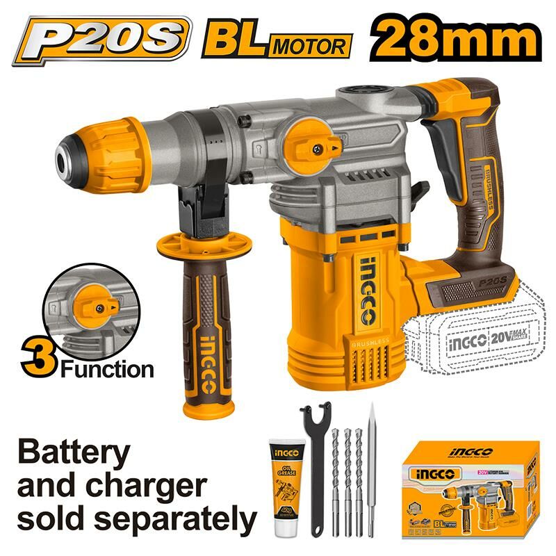 Ingco CRHLI20288 20V Akülü Kömürsüz SDS-Plus Kırıcı/Delici