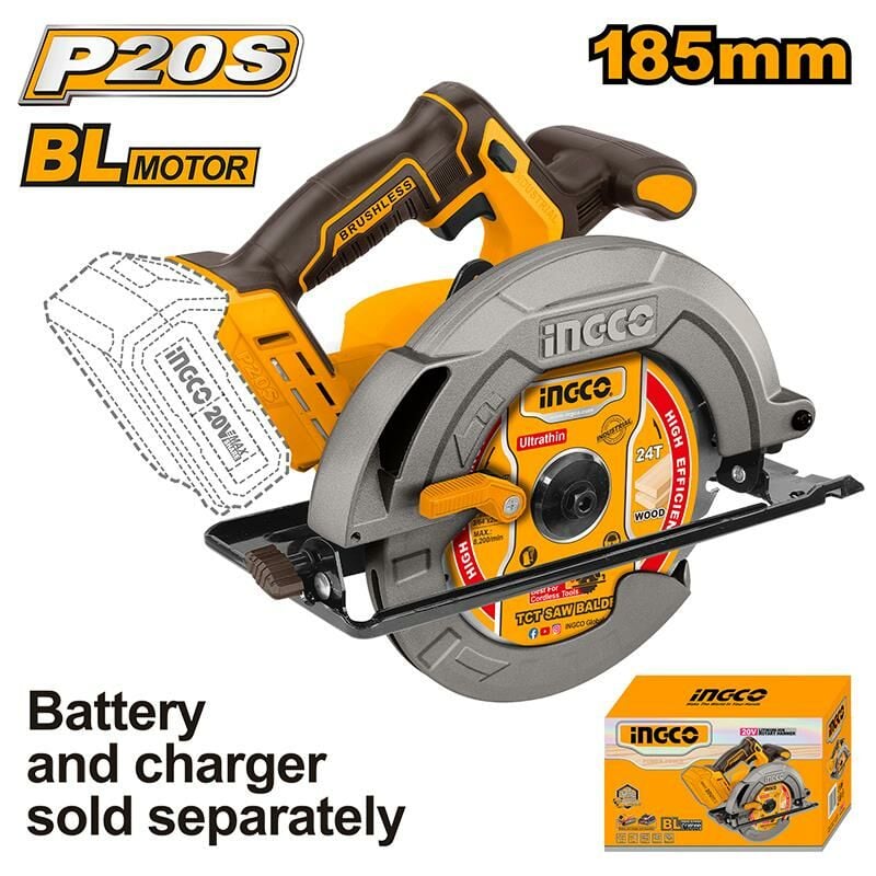 Ingco CSLI1851 20V Akülü Kömürsüz 185mm Sunta Kesme