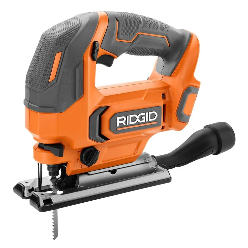 Ridgid R86345B 18V dekupaj testere, stüdyo ürün fotoğrafı