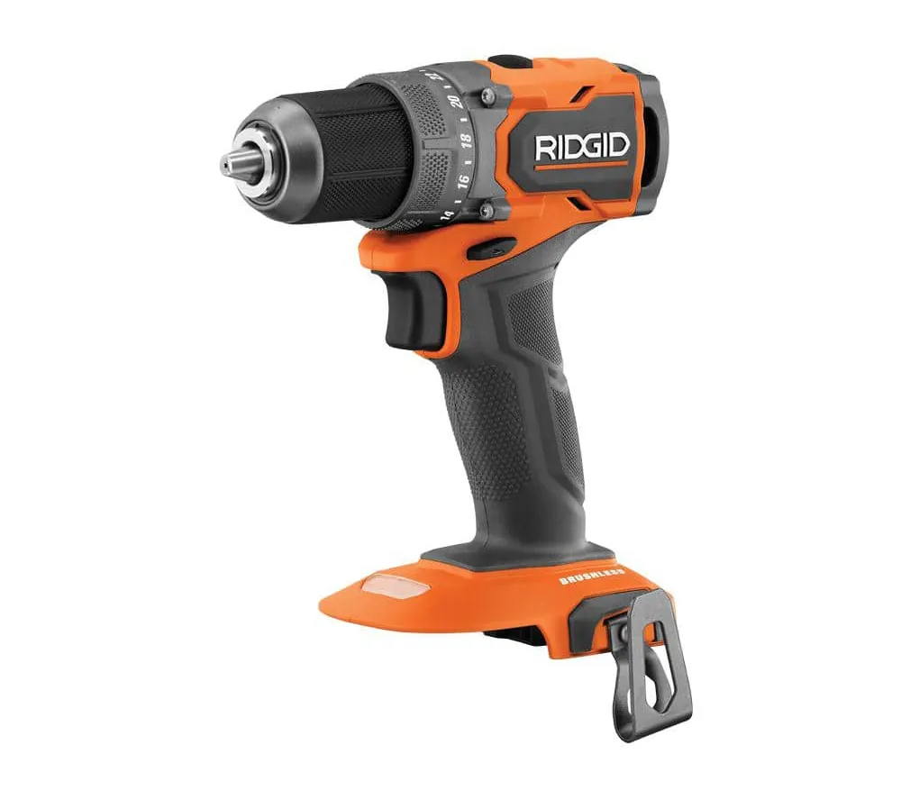 Ridgid R87012B 18V SubCompact akülü matkap, stüdyo ürün fotoğrafı