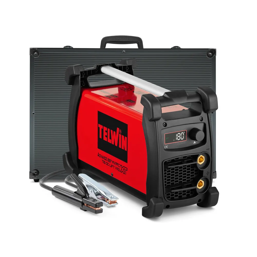 Telwin ADVANCE 227 XT MV/PFC VRD + CARRY CASE MMA Kaynak Makinesi 200A