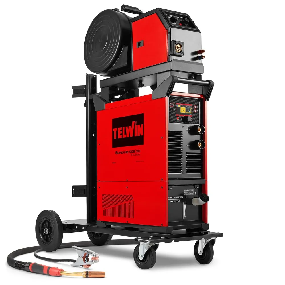 Telwin SUPERMIG 505i XD PULSE AQUA + TROLLEY MIG/MAG Kaynak Makinesi 400A