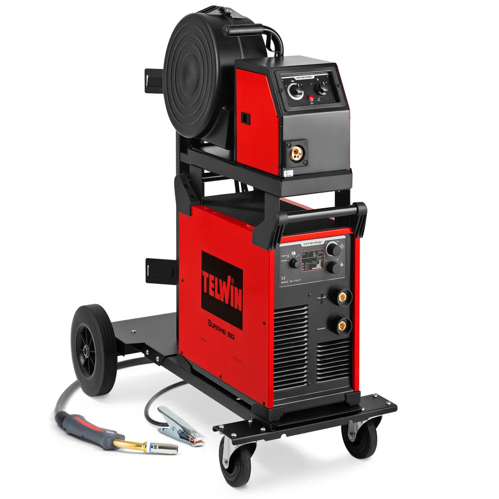 Telwin SUPERMIG 350i PACK + TROLLEY MIG/MAG Kaynak Makinesi 270A