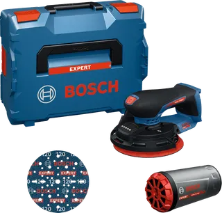 Bosch EXPERT EXEX18V-150-5 18V 150 mm eksantrik zımpara, stüdyo ürün fotoğrafı