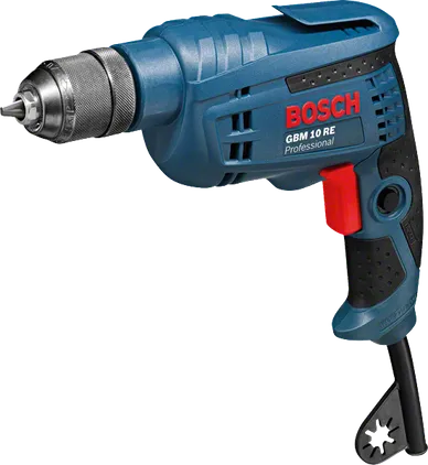 Bosch GBM 10 RE 600W darbesiz matkap, stüdyo ürün fotoğrafı