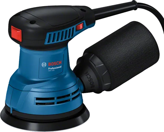 Bosch GEX 125 290W 125 mm eksantrik zımpara, stüdyo ürün fotoğrafı