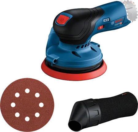 Bosch GEX 12V-125 12V 125 mm eksantrik zımpara, stüdyo ürün fotoğrafı