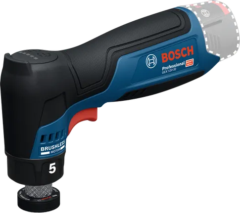 Bosch GEX 12V-32 12V 32 mm eksantrik zımpara, stüdyo ürün fotoğrafı