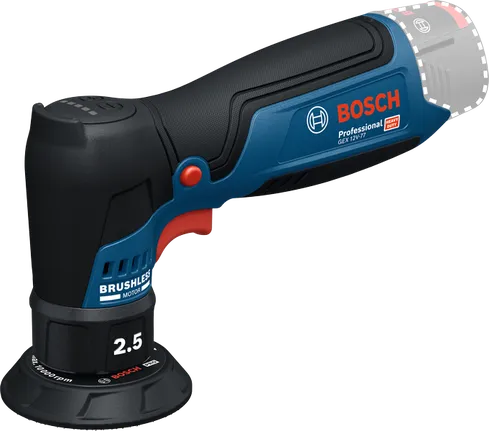 Bosch GEX 12V-77 12V 77 mm eksantrik zımpara, stüdyo ürün fotoğrafı