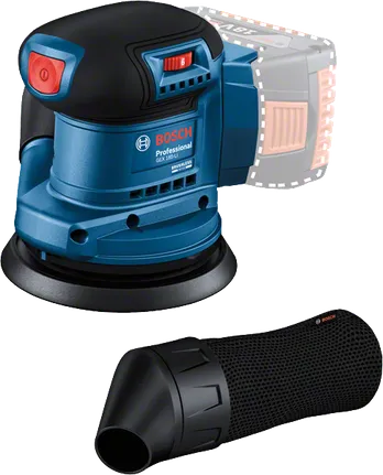 Bosch GEX 185-LI 18V 125 mm eksantrik zımpara, stüdyo ürün fotoğrafı