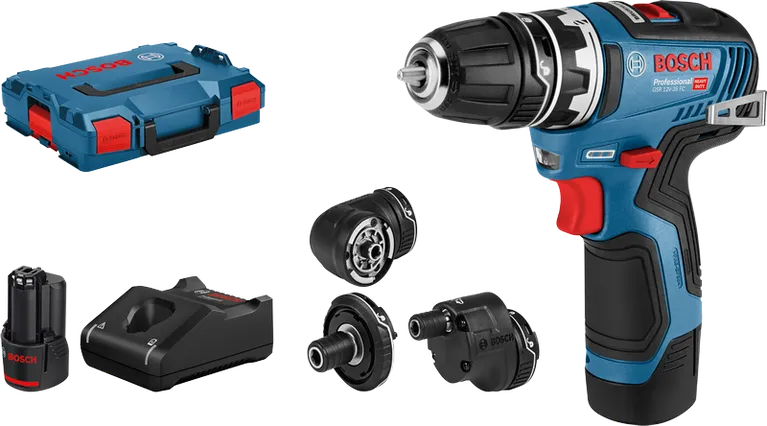 Bosch GSR 12V-35 FC 12V darbesiz matkap, stüdyo ürün fotoğrafı