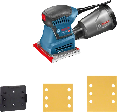 Bosch GSS 140-1 A 180W titresimli zımpara, stüdyo ürün fotoğrafı