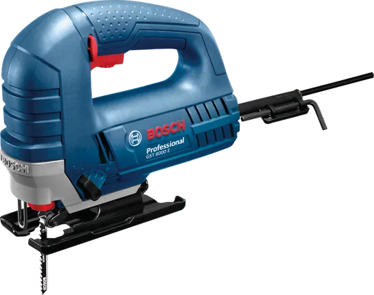Bosch GST 8000 E 710W dekupaj testere, stüdyo ürün fotoğrafı