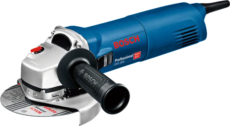 Bosch GWS 1400 1400W 125 mm avuç taşlama, stüdyo ürün fotoğrafı