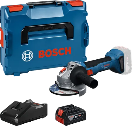Bosch GWS 18V-8 18V 125 mm avuç taşlama, stüdyo ürün fotoğrafı