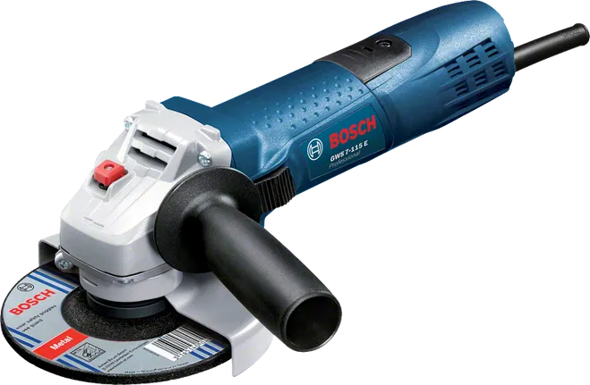 Bosch GWS 7-115 E 720W 115 mm avuç taşlama, stüdyo ürün fotoğrafı