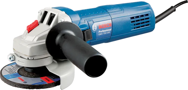 Bosch GWS 750 S 750W 115 mm avuç taşlama, stüdyo ürün fotoğrafı