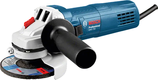 Bosch GWS 750 750W 115 mm avuç taşlama, stüdyo ürün fotoğrafı