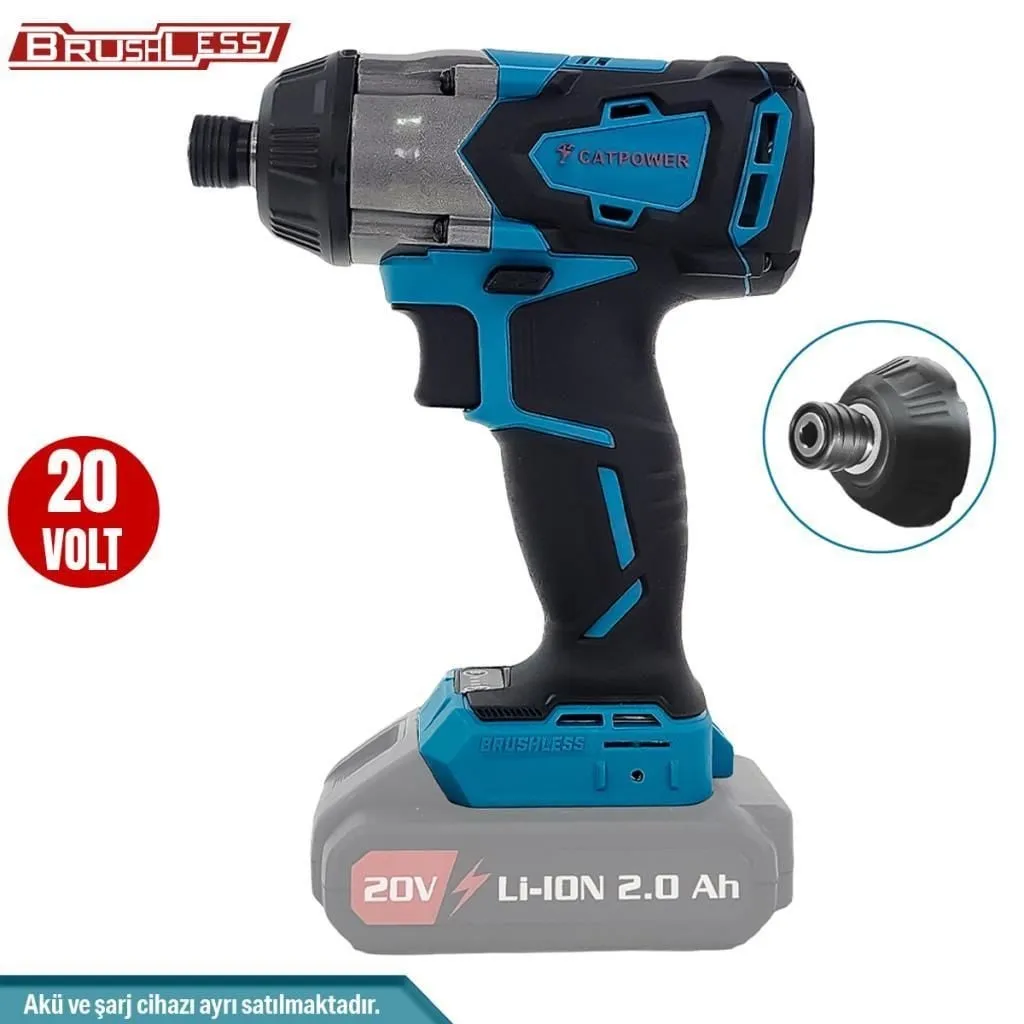 CatPower 4102 20V Akülü Kömürsüz Torklu Vidalama 280Nm 3 Kademe