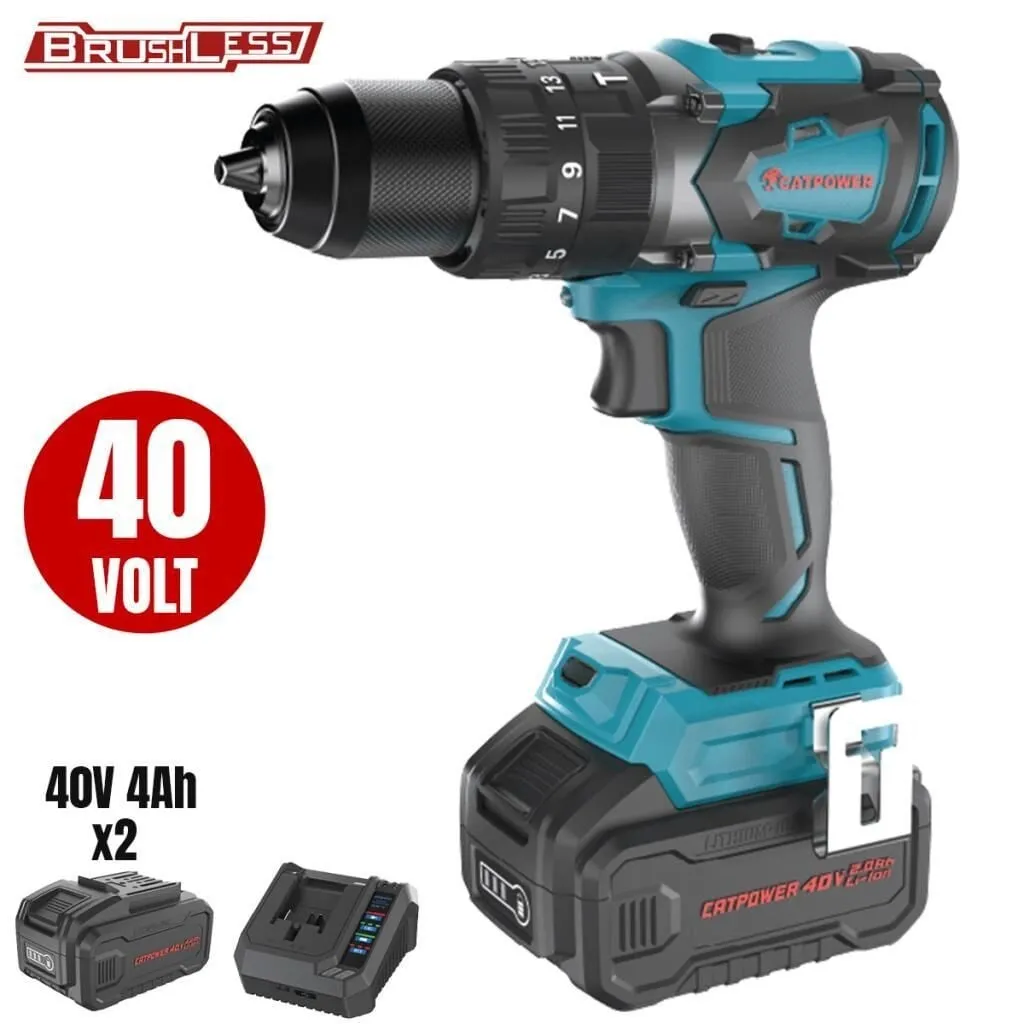 CatPower 4410 40V Akülü Darbeli Vidalama Matkap 13mm 90Nm