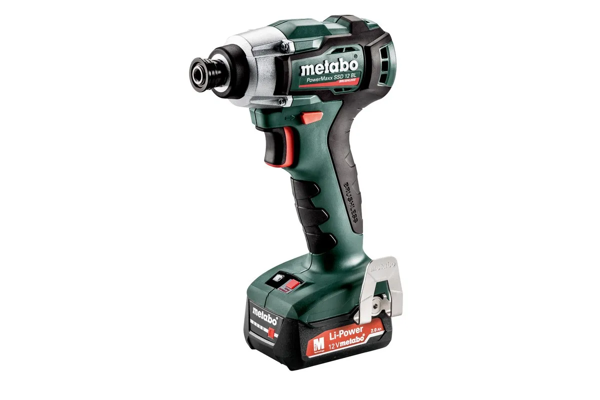 Metabo PowerMaxx SSD 12 BL/2.0 12V akülü fırçasız darbeli vidalama