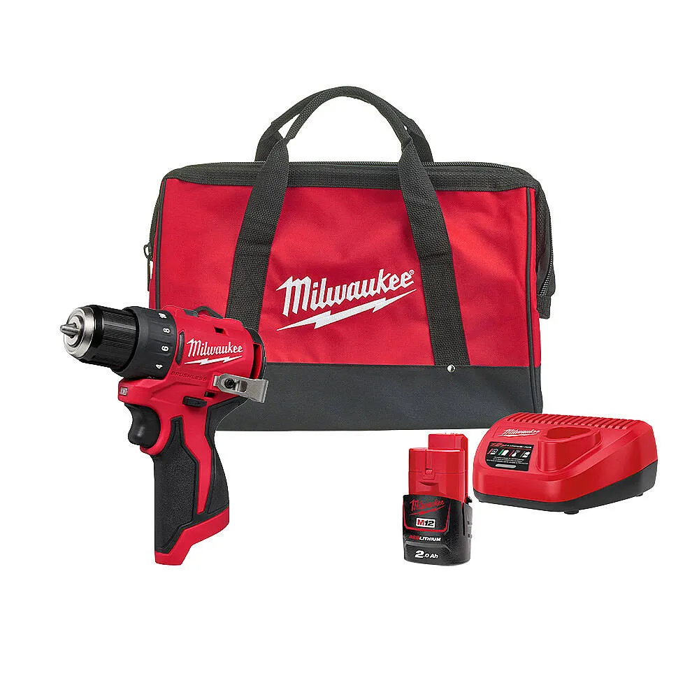 Milwaukee M12 BLDDRC-201BRF Darbesiz Matkap